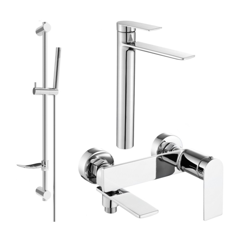 Mexen Zero DF70 Bathtub Set, Chrome - 7113DF70-00
