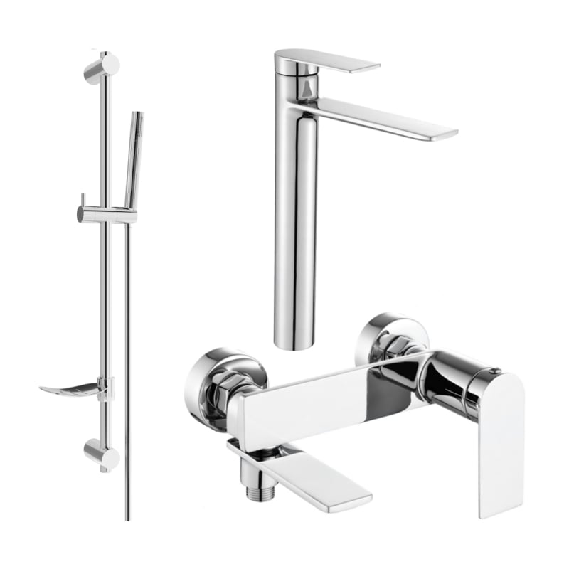 Mexen Zero DF70 zestaw wannowy, chrom - 7113DF70-00