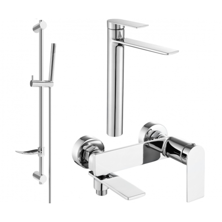 Mexen Zero DF70 Bathtub Set, Chrome - 7113DF70-00