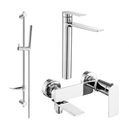 Mexen Zero DF70 ensemble de bain, chrome - 7113DF70-00