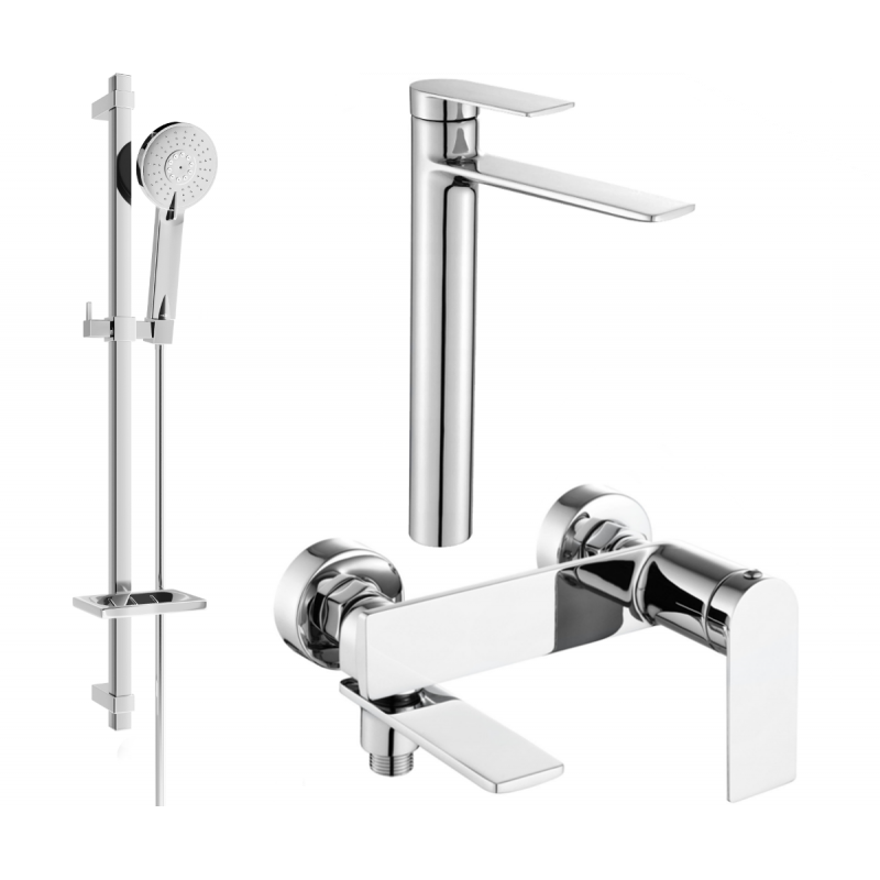 Mexen Zero DQ40 conjunto de bañera, cromo - 7113DQ40-00