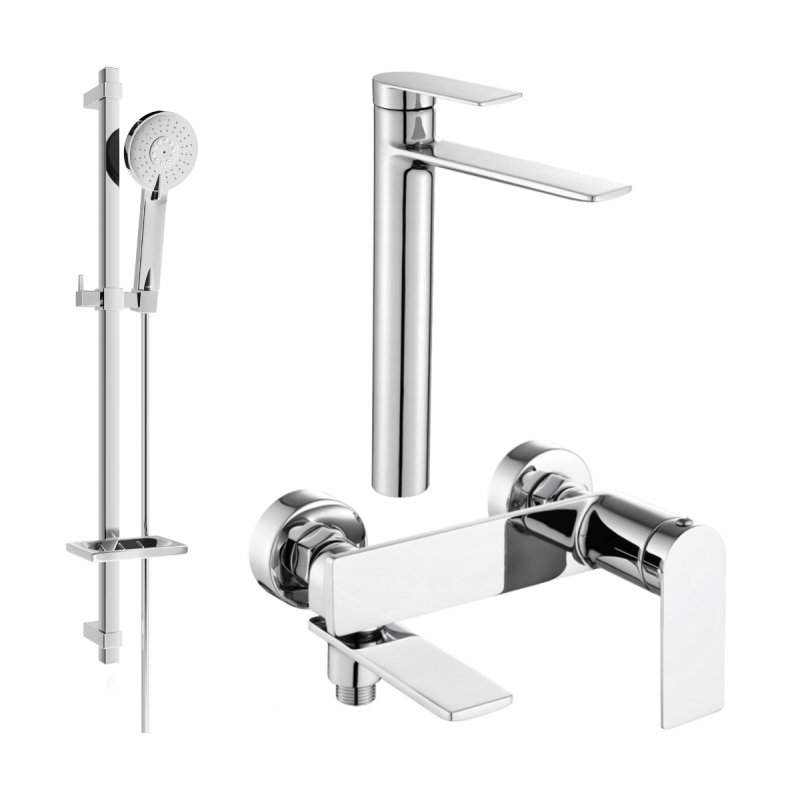 Mexen Zero DQ40 conjunto de baño, cromo - 7113DQ40-00