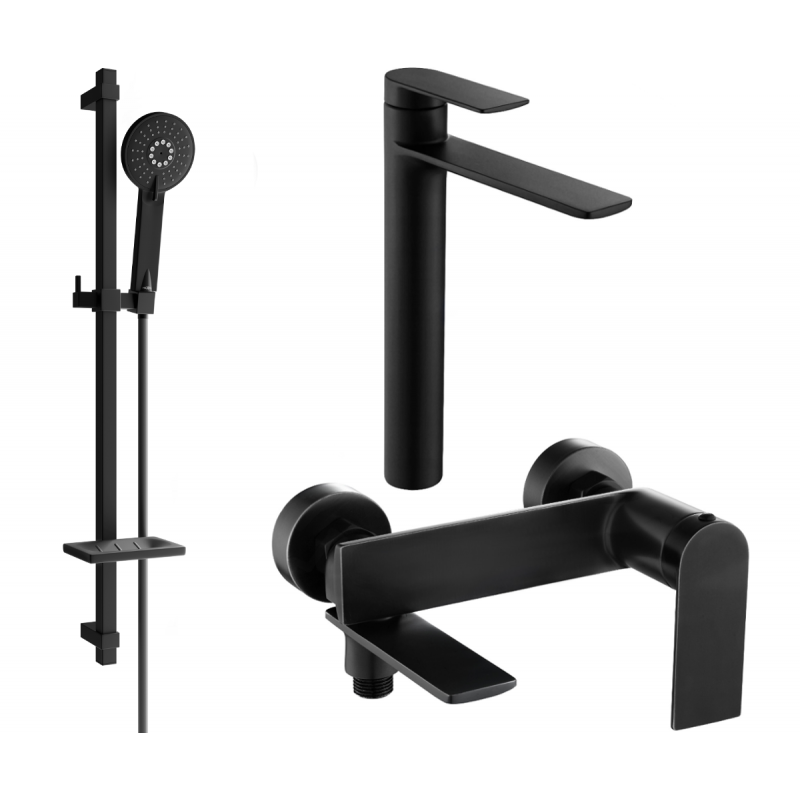 Mexen Zero DQ40 kit per vasca da bagno, nero - 7113DQ40-70