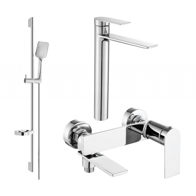 Mexen Zero DS62 ensemble de baignoire, chrome - 7113DS62-00