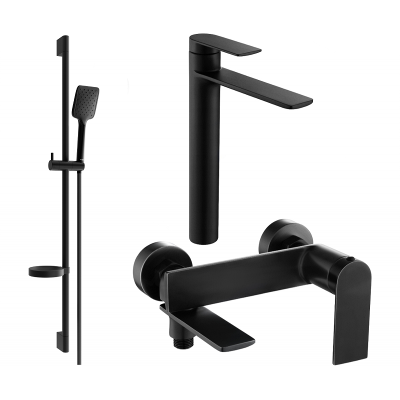 Mexen Zero DS62 conjunto de banho, preto - 7113DS62-70