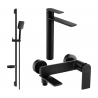 Mexen Zero DS62 set za kadu, crni - 7113DS62-70