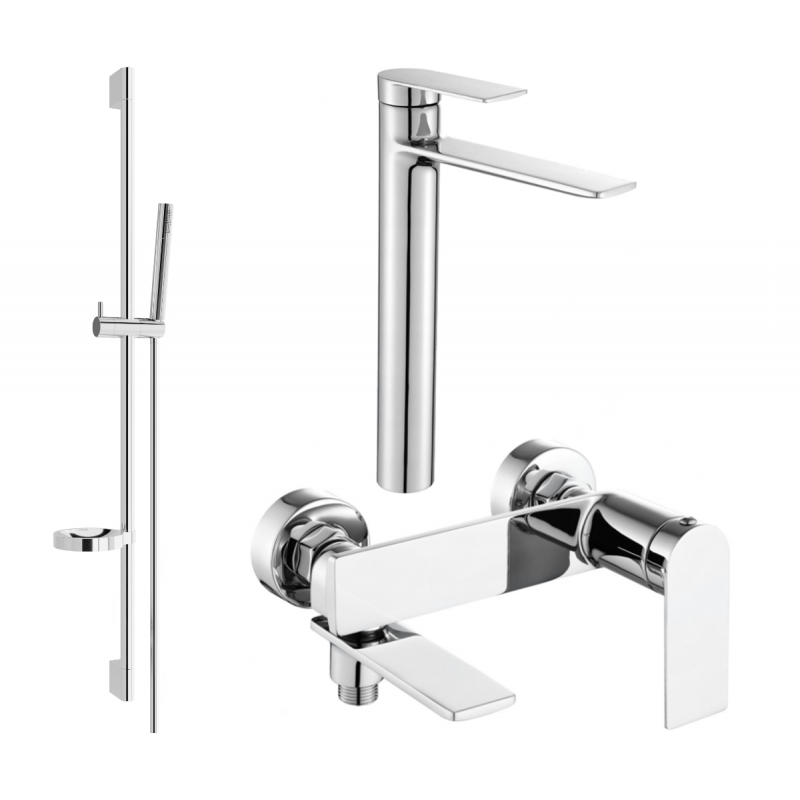 Mexen Zero DS70 ensemble de bain, chrome - 7113DS70-00