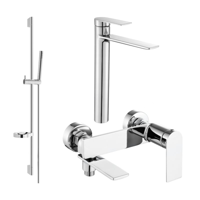 Mexen Zero DS70 zestaw wannowy, chrom - 7113DS70-00