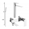 Mexen Zero DS70 bath set, chrome - 7113DS70-00