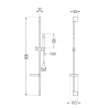 Mexen Zero DS70 ensemble de bain, chrome - 7113DS70-00