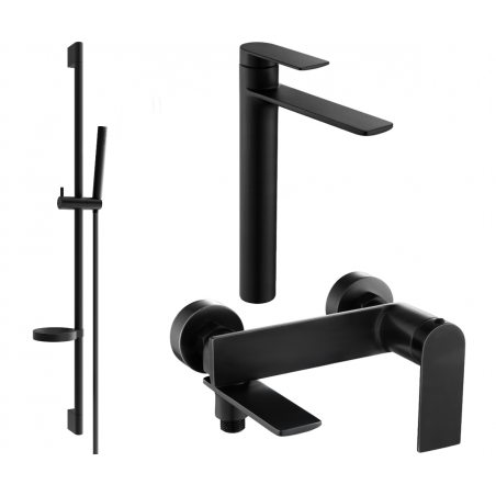 Mexen Zero DS70 set da bagno, nero - 7113DS70-70