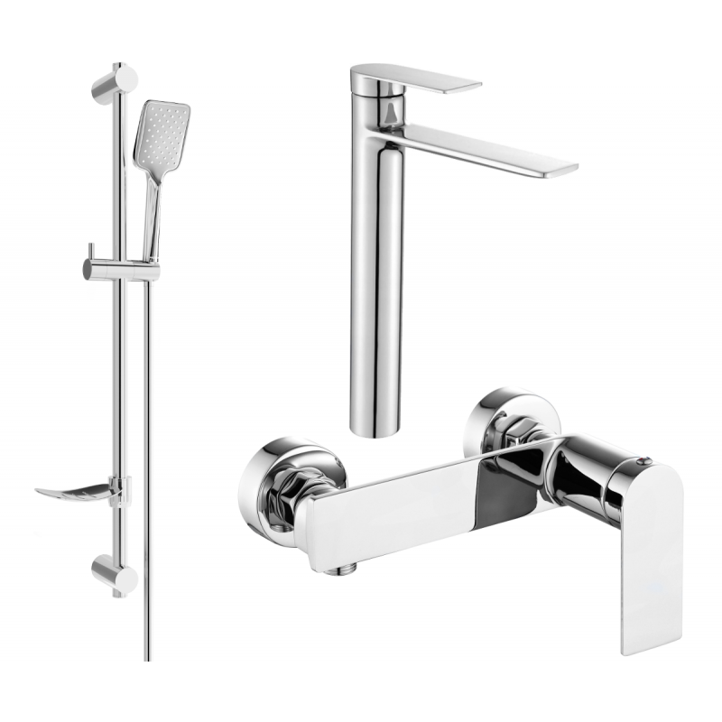 Mexen Zero Conjunto de duche DF62, cromado - 71114DF62-00