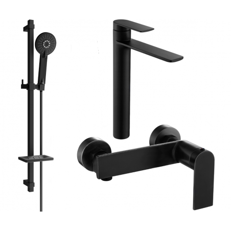 Mexen Zero DQ40 duschset, svart - 71114DQ40-70