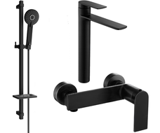 Mexen Zero DQ40 doucheset, zwart - 71114DQ40-70