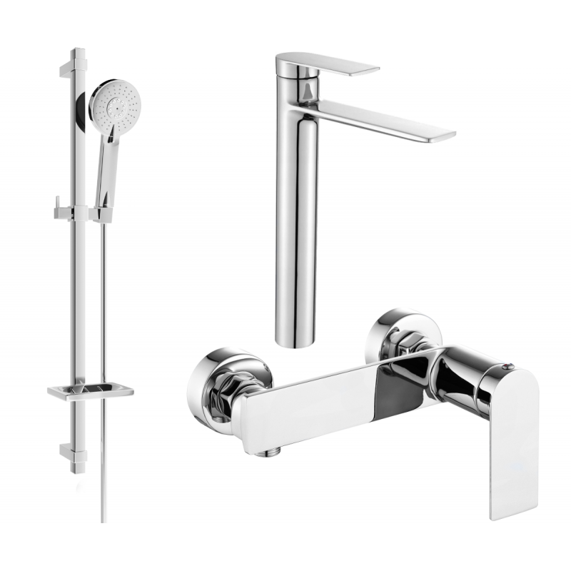 Mexen Zero DQ40 Duschset, Chrom - 71114DQ40-00