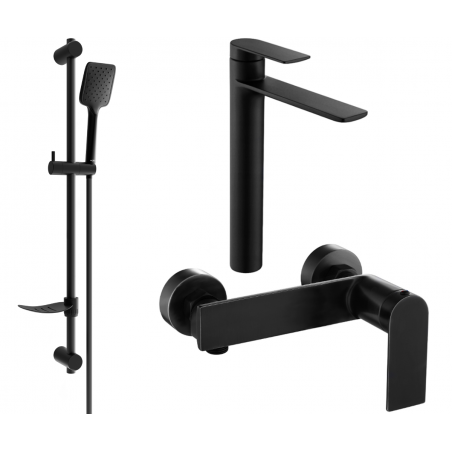 Mexen Zero DF62 conjunto de ducha, negro - 71114DF62-70