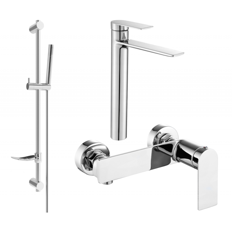 Mexen Zero DF70 Duschset, Chrom - 71114DF70-00