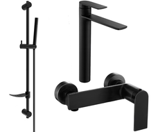 Mexen Zero DF70 douchekit, zwart - 71114DF70-70