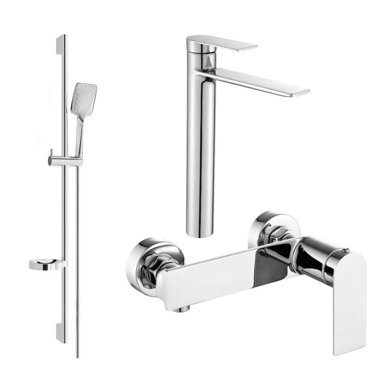 Mexen Zero DS62 shower set, chrome - 71114DS62-00