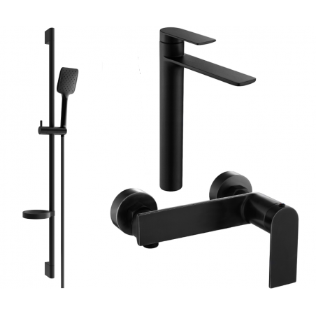 Mexen Zero DS62 ensemble de douche, noir - 71114DS62-70