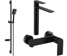 Mexen Zero DS62 conjunto de ducha, negro - 71114DS62-70