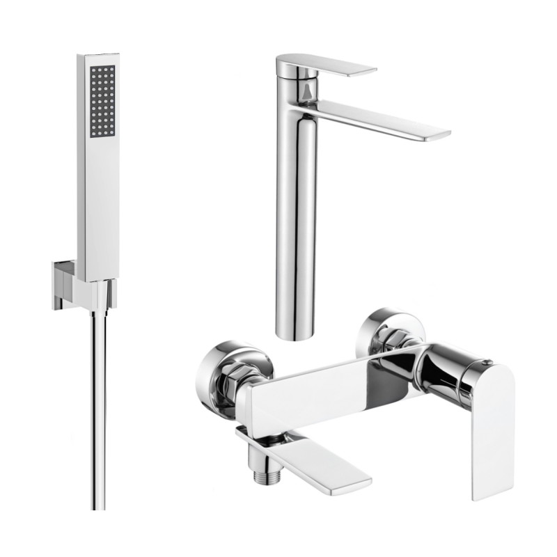 Mexen Zero R02 bathtub set, chrome - 71113R02-00