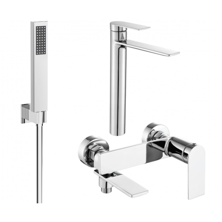 Mexen Zero R02 bathtub set, chrome - 71113R02-00