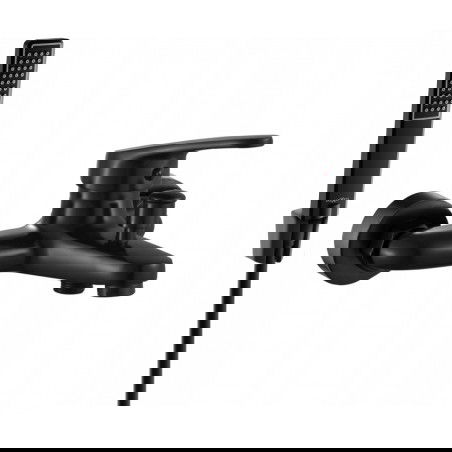 Mexen Erica R72 vannas jaucējkrāns ar dušas komplektu, melns - 74643R72-70