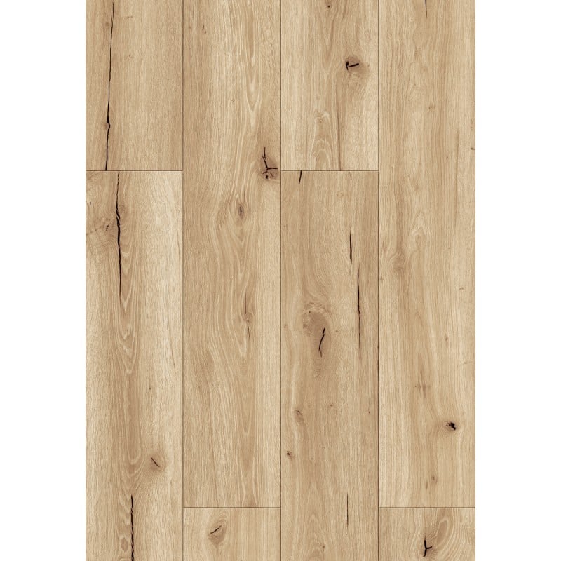 Mexen Buffalo vinylpanelen 1240 x 182 mm SPC 6,5 mm, IXPE onderlaag 1,5 mm, 4 V-groef, Eik - F1007-1240-182-505-4V1-01