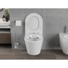 Mexen Rico cuvette WC Rimless avec abattant à descente progressive slim, duroplast, blanc brillant - 30720400