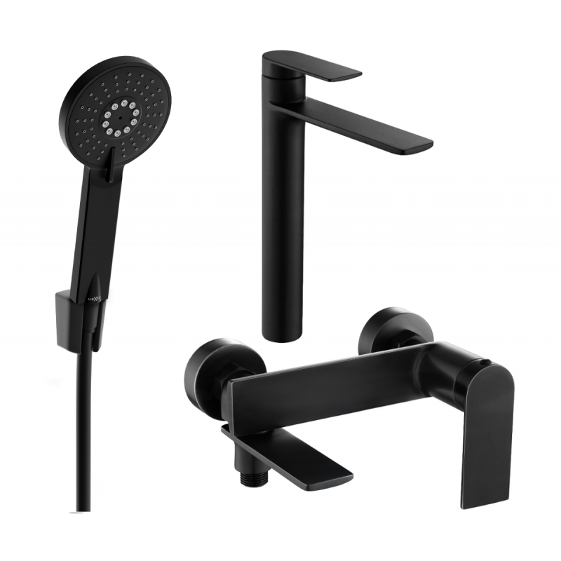 Mexen Zero R40 set da bagno, nero - 71113R40-70