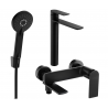 Mexen Zero R40 Badewannen-Set, schwarz - 71113R40-70