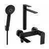 Mexen Zero R40 kupaonski set, crni - 71113R40-70