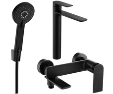 Mexen Zero R40 vannikomplekt, must - 71113R40-70