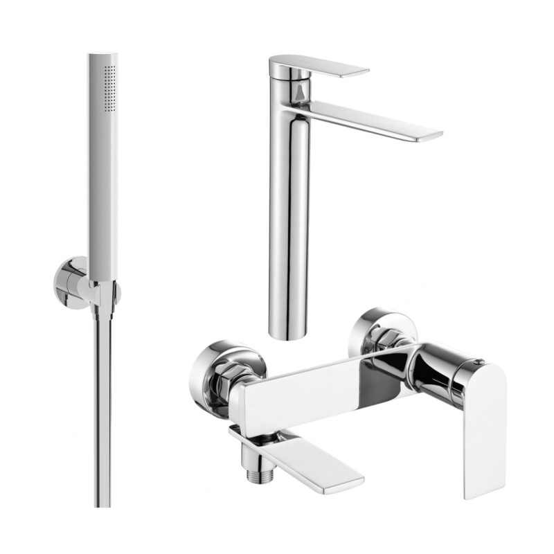Mexen Zero R70 bathtub set, chrome - 71113R70-00