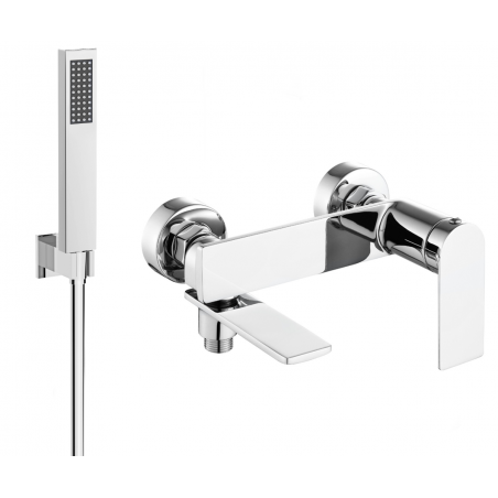 Mexen Zero R02 badkarsblandare med duschset, krom - 7113R02-00