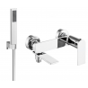 Mexen Zero R02 bathtub faucet with shower set, chrome - 7113R02-00