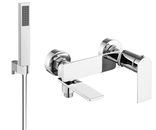 Mexen Zero R02 bathtub faucet with shower set, chrome - 7113R02-00