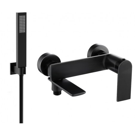 Mexen Zero R02 robinet de baignoire avec ensemble de douche, noir - 7113R02-70