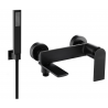 Mexen Zero R02 robinet de baignoire avec ensemble de douche, noir - 7113R02-70