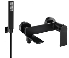 Mexen Zero R02 bathtub faucet with shower set, black - 7113R02-70