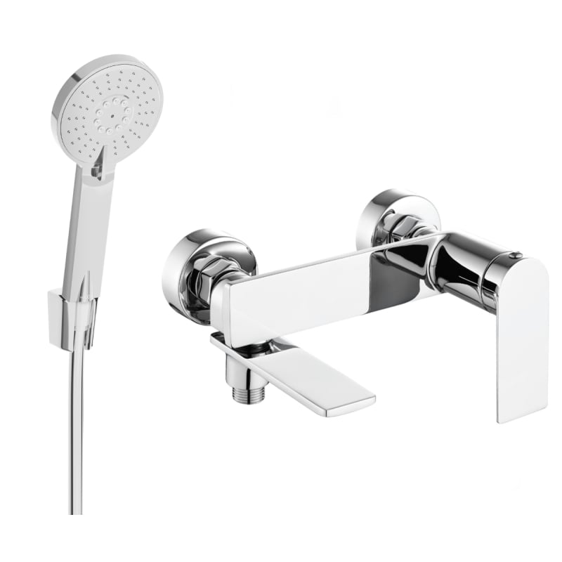 Mexen Zero R40 bathtub faucet with shower set, chrome - 7113R40-00