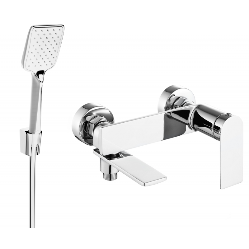 Mexen Zero R62 grifo de bañera con set de ducha, cromo - 7113R62-00