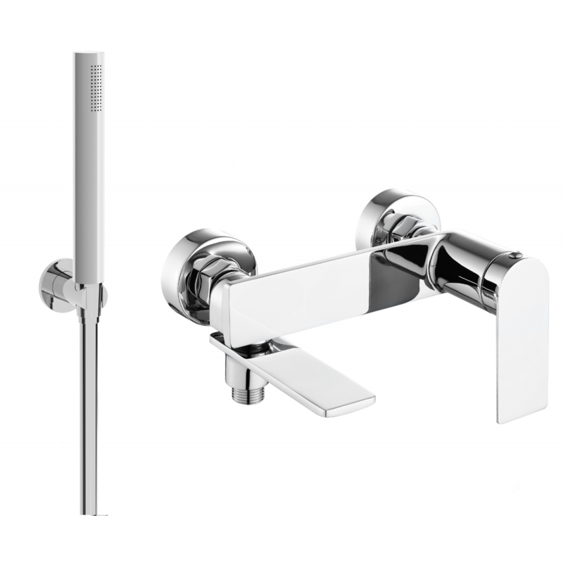 Mexen Zero R70 badkuipkraan met douchezet, chroom - 7113R70-00