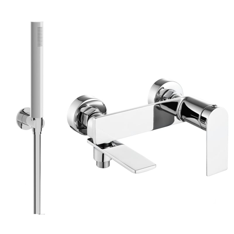 Mexen Zero R70 bateria wannowa z zestawem prysznicowym, chrom - 7113R70-00