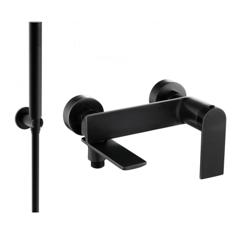 Mexen Zero R70 robinet de baignoire avec ensemble de douche, noir - 7113R70-70