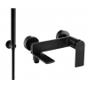 Mexen Zero R70 bathtub faucet with shower set, black - 7113R70-70