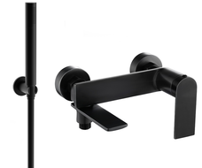Mexen Zero R70 bathtub faucet with shower set, black - 7113R70-70