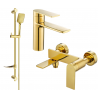 Mexen Zero DF62 Bathtub Set, Gold - 71103DF62-50