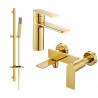 Mexen Zero Conjunto de banheira DQ02, dourado - 71103DQ02-50